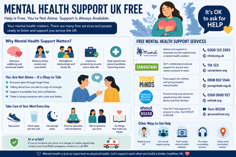 mental health support uk free
