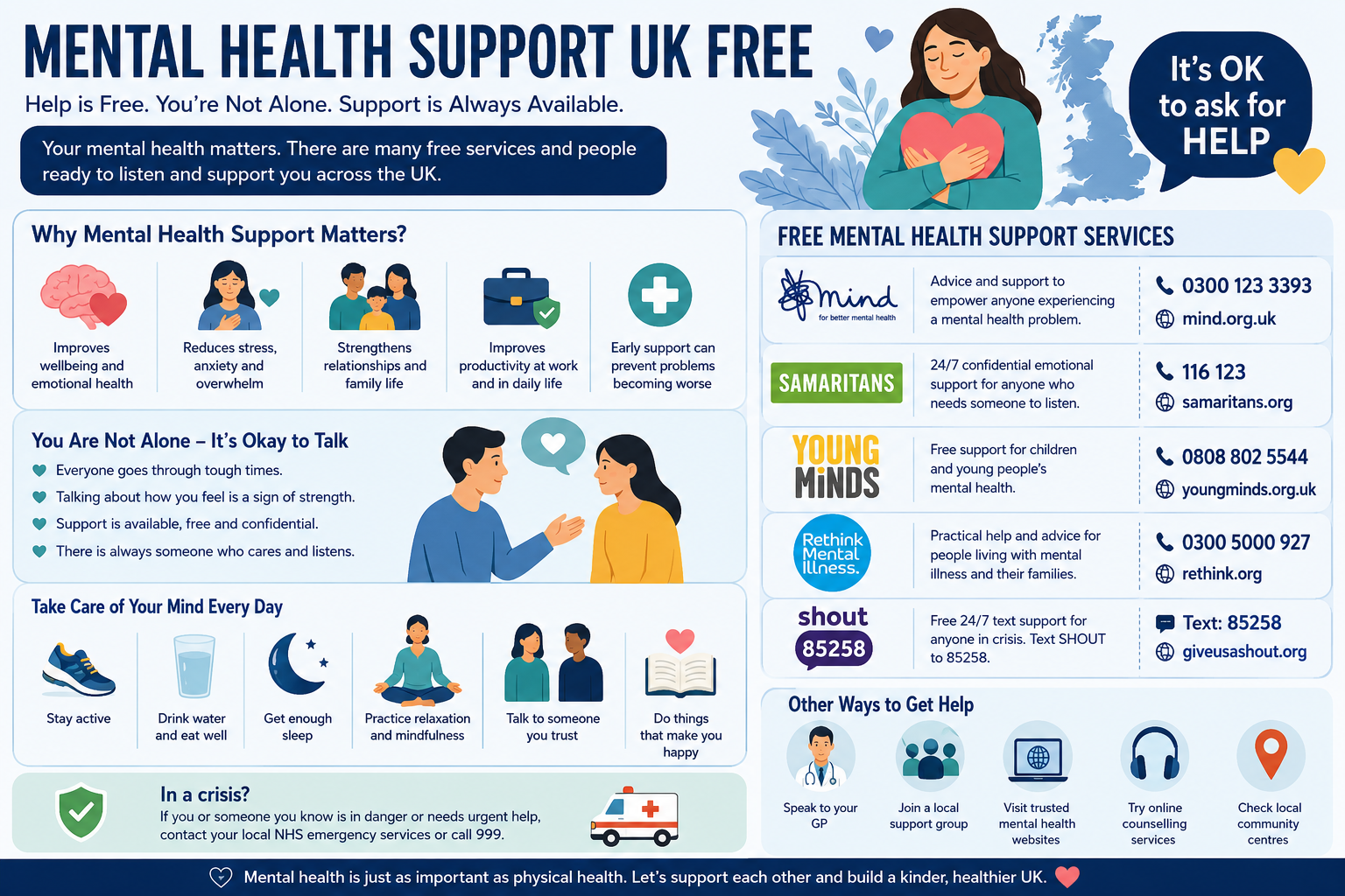 mental health support uk free
