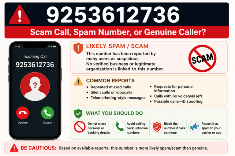 9253612736: Scam Call, Spam Number, or Genuine Caller?